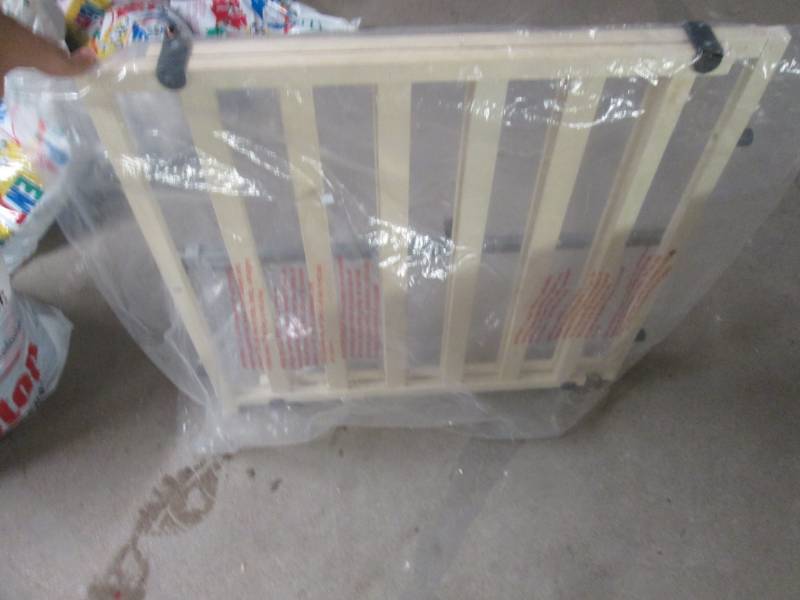 lot 217 image: baby or pet gate wood...