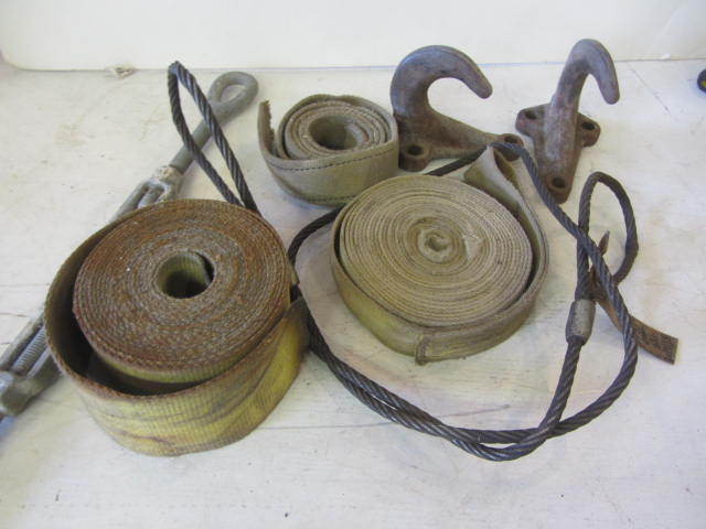 lot 61 image: Tow Hooks, Straps, Jack Stands