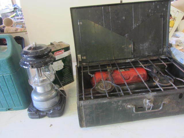 lot 77 image: Coleman Stove, Lantern, Fuel