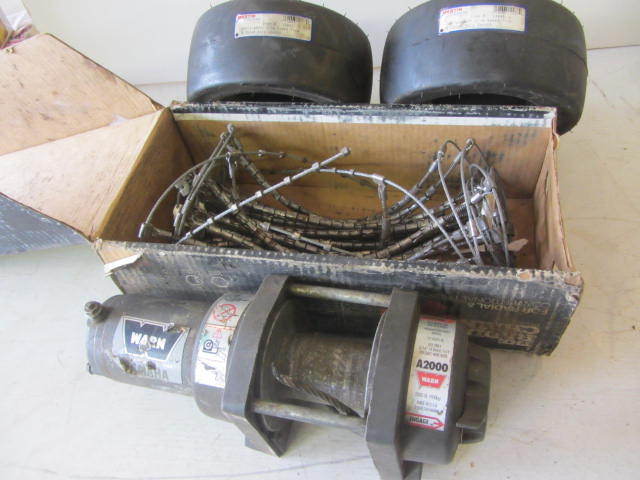 lot 88 image: Winch, Tire Chains, Tires