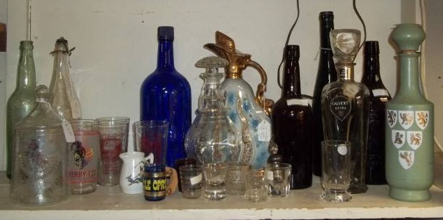 lot 63 image: Assorted Bottles, Decanters, and More