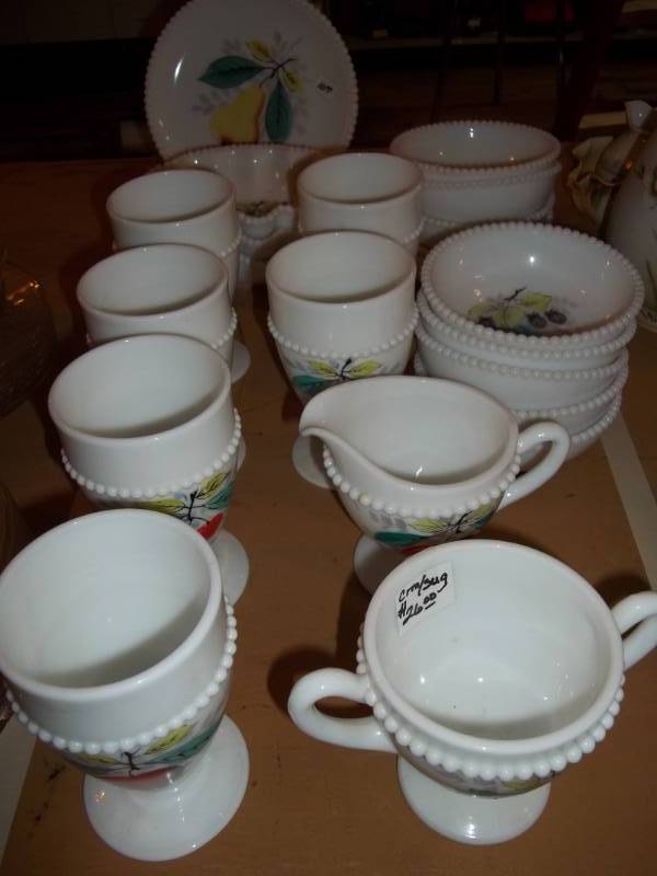 lot 72 image: Westmoreland Milk Glass