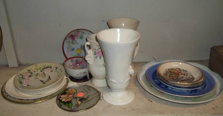 lot 88 image: Ceramic Plates and Vases Royal Copley