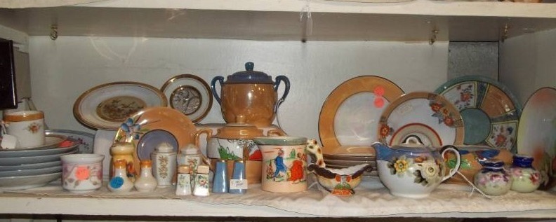 lot 92 image: Assorted Antique Serving Pieces