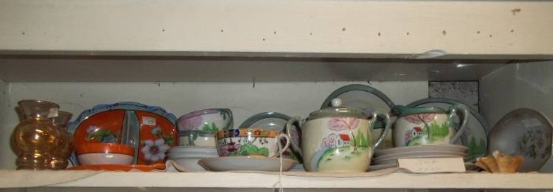 lot 93 image: Assorted Antique Serving Pieces