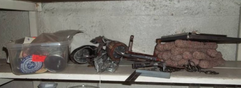 lot 290 image: Vintage Pins, Skates, and More