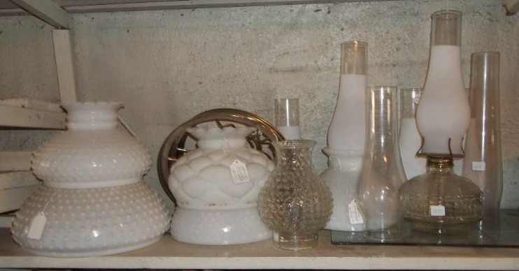 lot 292 image: Glass Lamp Shades and More
