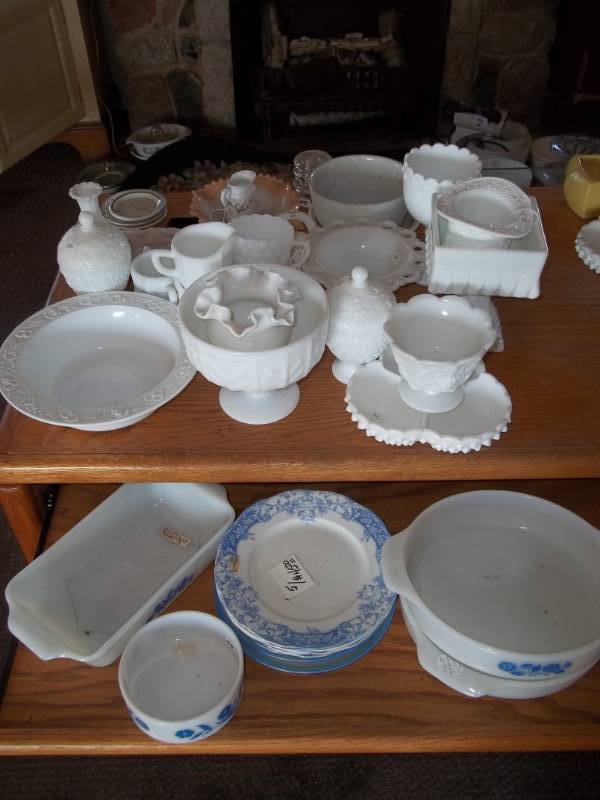 lot 373 image: Milk Glass and More
