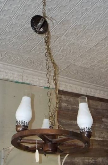 lot 398 image: Two Hanging Light Fixtures