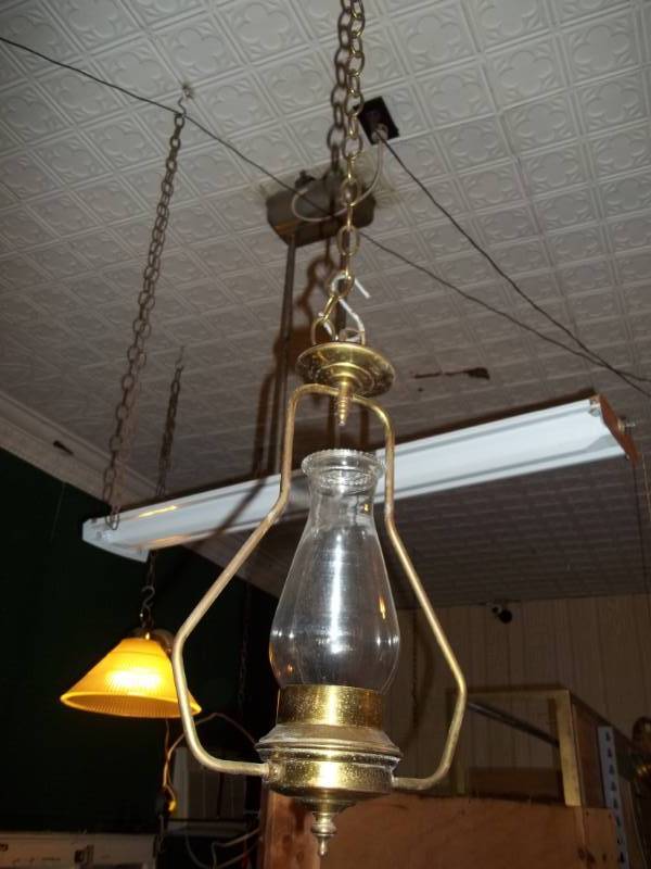 lot 403 image: Two Hanging Light Fixtures
