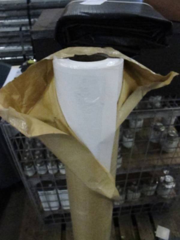 NEW Roll of 13 oz. White Vinyl Tarp - 4.5 x 120 - Medium Heavy Duty