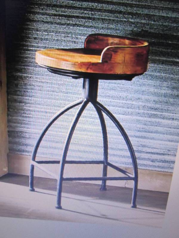 lot 20 image: Blake Wood Stool open box Retail $1...