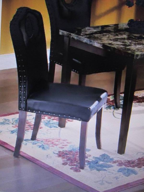 lot 30 image: Nailhead Dining Chair open box Reta...