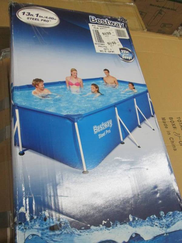 lot 56 image: Bestway 13 Steel Pro Pool open box...