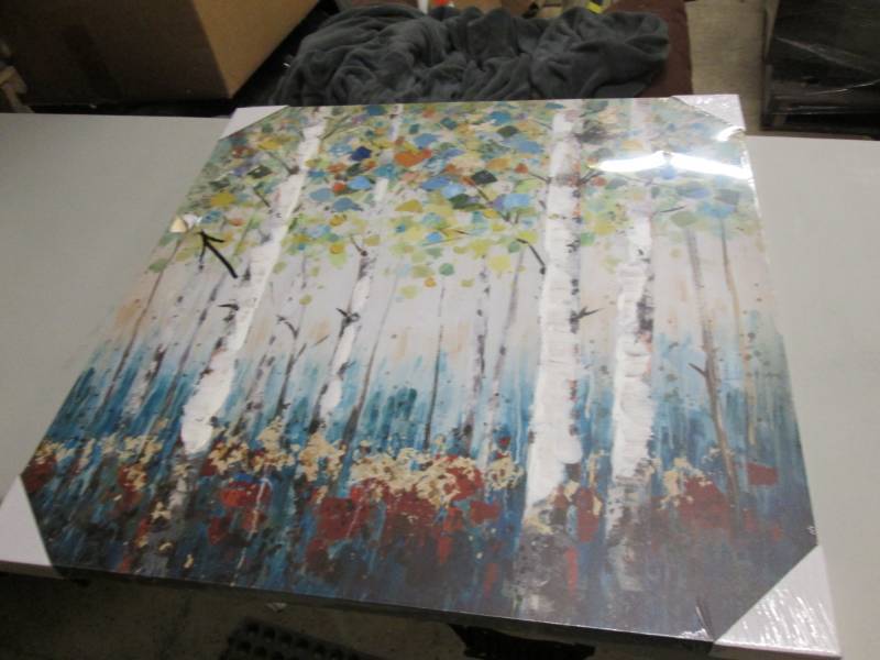 lot 61 image: Into the Woods Canvas- damaged 31 1...