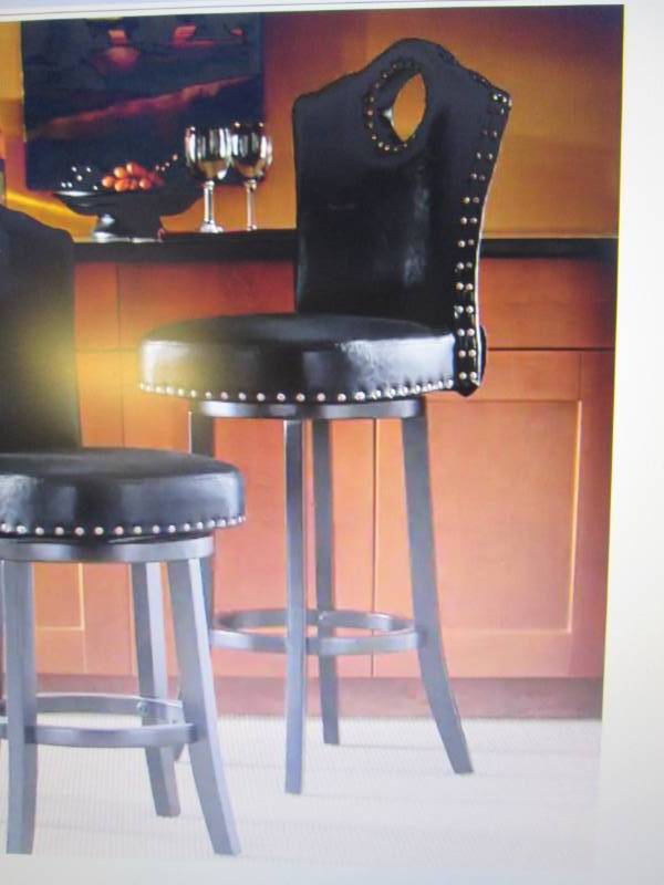 lot 67 image: Nailhead Stool open box Retail $149...