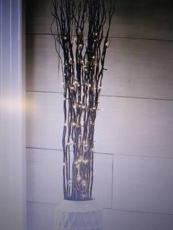 lot 69 image: LED Lit Branches open box, lights f...