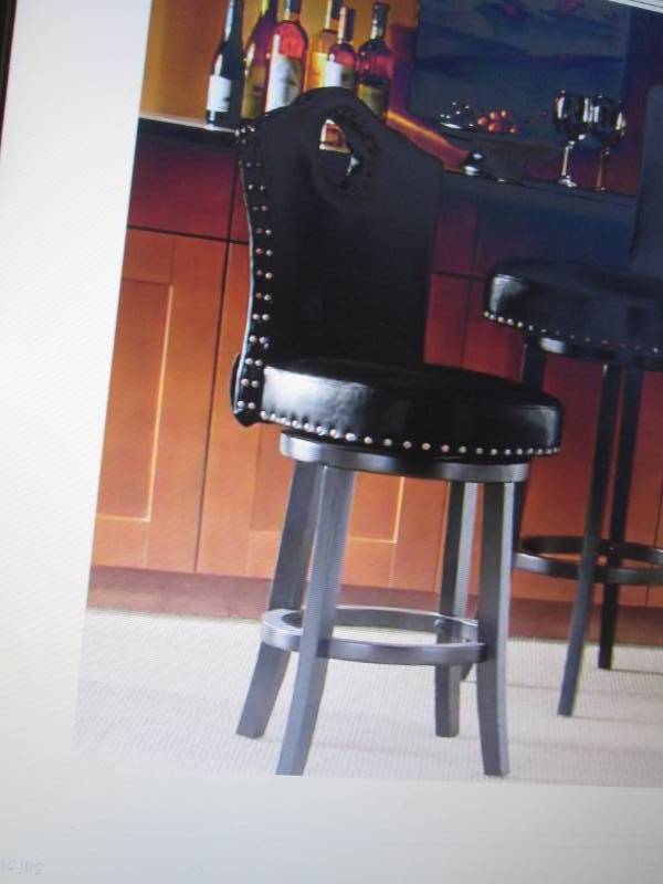 lot 74 image: Nailhead Stool open box Retail $149...