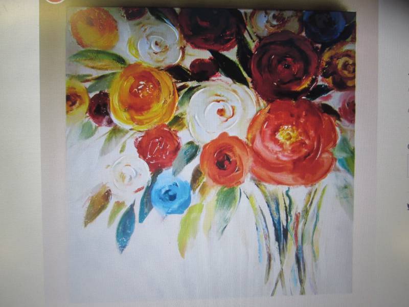 lot 89 image: Rose Bouquet Canvas open box Retail...