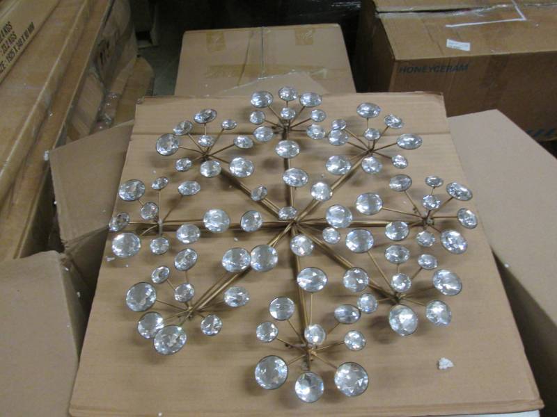 lot 100 image: Jeweled Snowflake open box Retail $...
