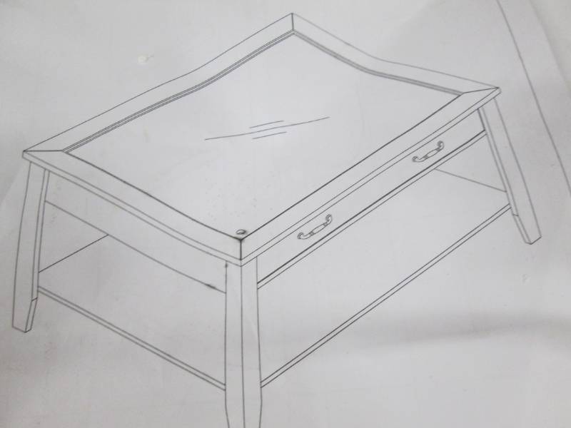 lot 102 image: Display Coffee Table  in Cherry ope...