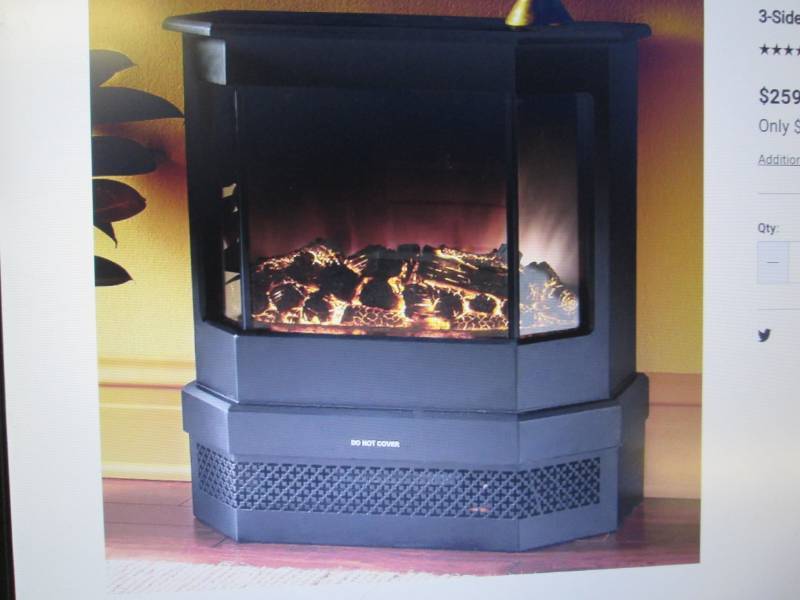 lot 104 image: 3-Sided Contemporary Classic Firepl...