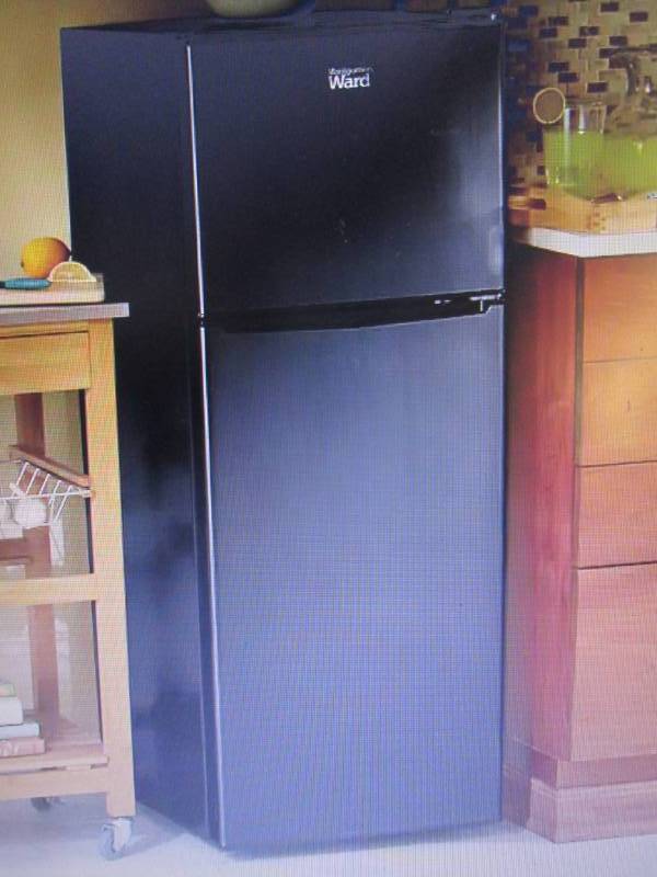 lot 117 image: 4.6 Cu. Ft. Black RefrigeratorFree...