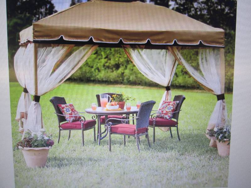 lot 125 image: Pop-Up Gazebo open box Retail $179....
