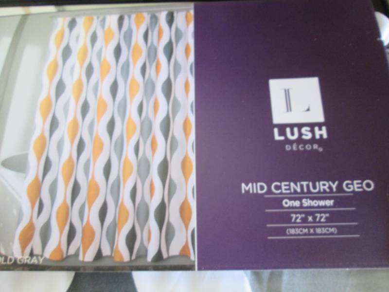 lot 143 image: Shower Curtain with Hook Set...
