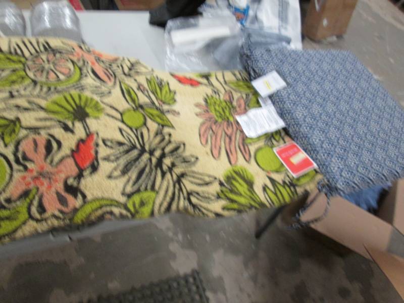 lot 166 image: Doormat, Patio Seat Cushion...