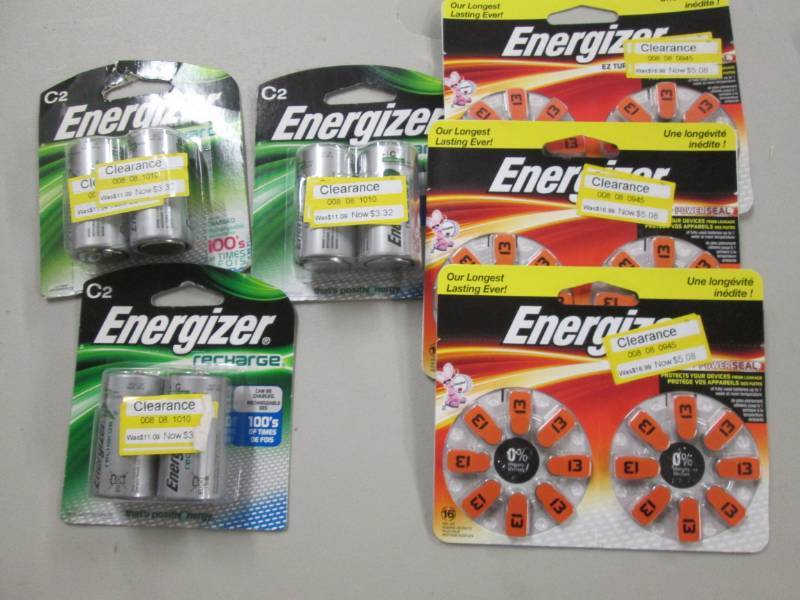 lot 169 image: 3- C2 Energizer 2 Packs, 3- #13  16...