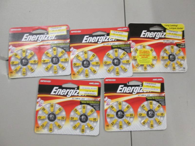 lot 171 image: 5- 16 pks of Energizer #10 Batterie...