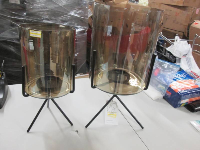 lot 183 image: 2 Project 62 Hurricane Pillar Candl...