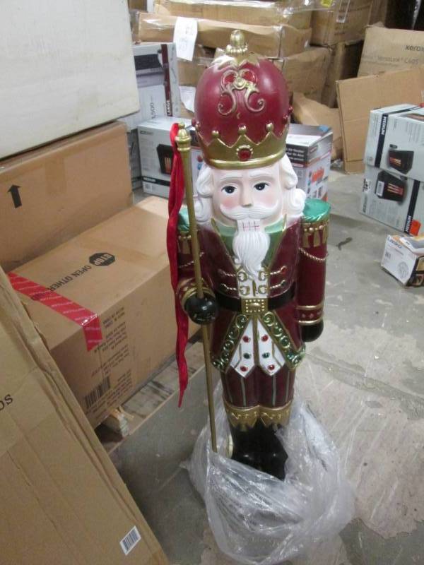 lot 208 image: 38 inch LED Nutcracker open box...