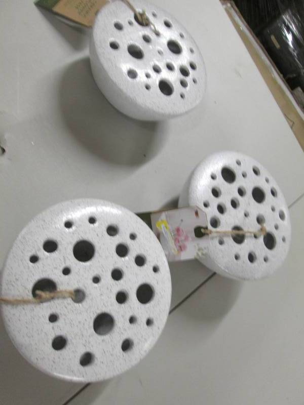 lot 229 image: Lot of 3 Ceramic Flower Vases...