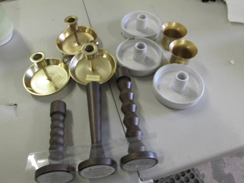 lot 230 image: Assorted New Candle Holders...