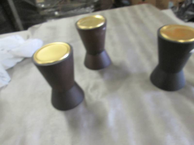 lot 233 image: 3 Project 62 Small Wood Pillars Ret...