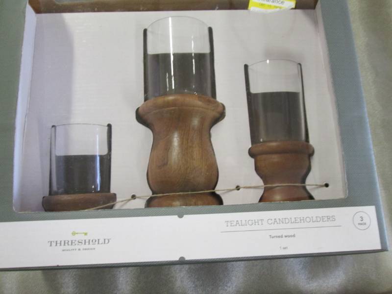 lot 238 image: Threshold Tealight Holders Retail $...