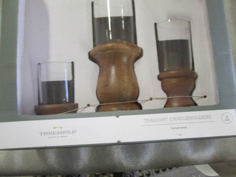 lot 239 image: Threshold Tealight Holders Retail $...