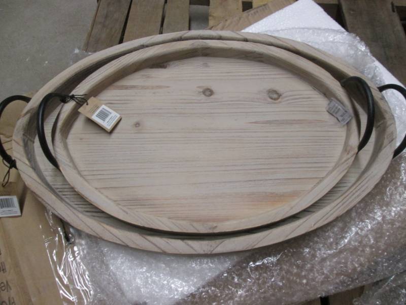 lot 10 image: (2 Pc) Creative Co-Op -Wood with Me...