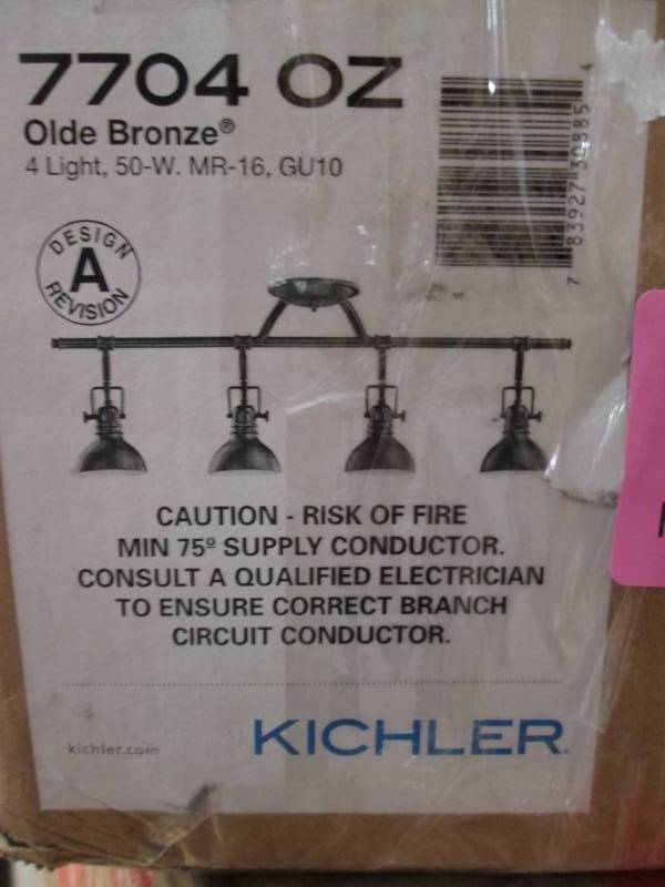 lot 14 image: Dollinger 4-Light Fixed Track Kit -...