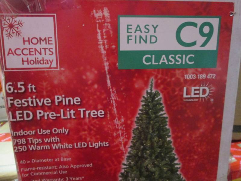 lot 59 image: LED 6.5 Festive Pine Pre-Lit Chris...