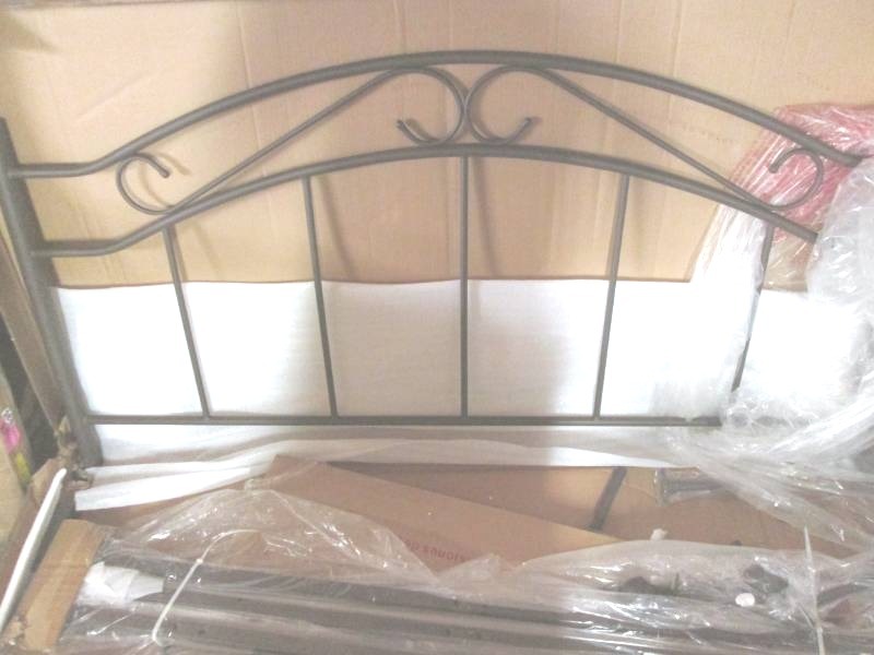 lot 78 image: Metal Bed Frame Queen whardware...