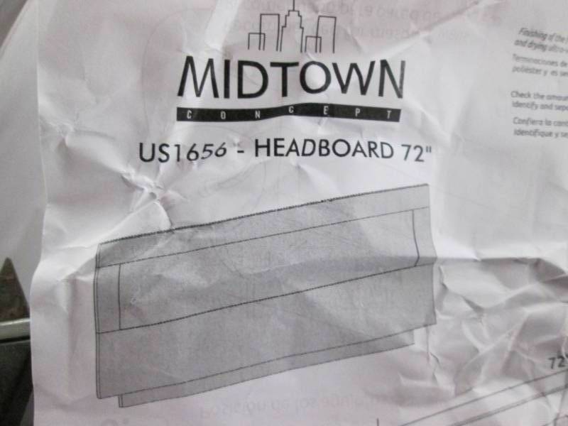 lot 80 image: Midtown Wood 72 Headboard (Brown) ...