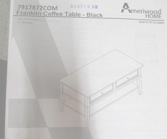 lot 91 image: Dmitry Coffee Table With Storage ...