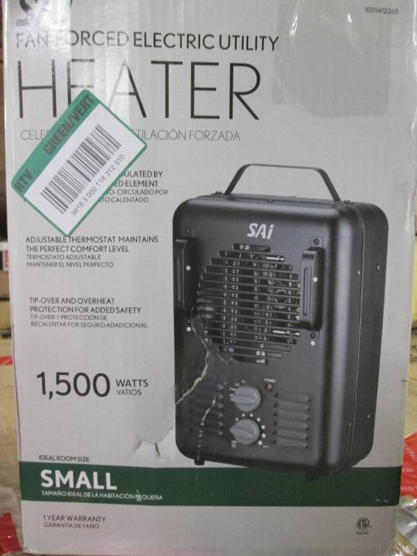lot 128 image: SAI Fan Force Heater (Small) 1,500W...