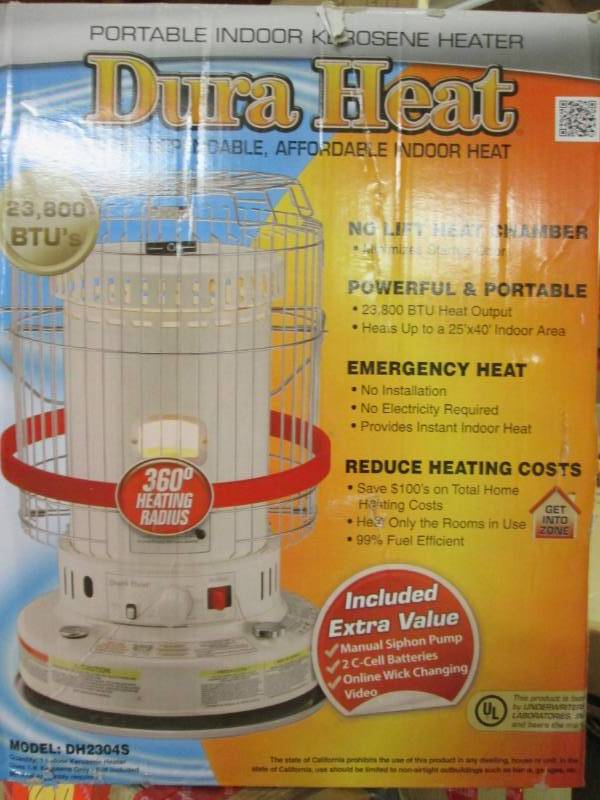 lot 136 image: Dura Heat Kerosene Heater (23,800 B...