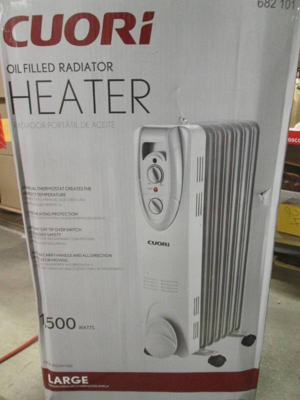 lot 137 image: COURI Oil Filled Radiator Heater 15...