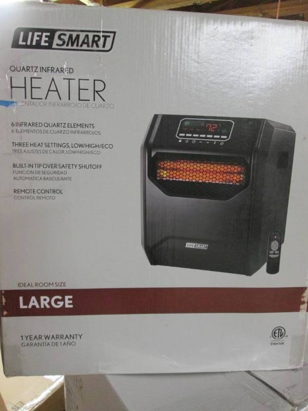 lot 140 image: Life Smart Quartz Infrared Heater (...