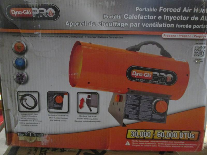 lot 141 image: Dyna Glo Pro Portable Forced Air He...